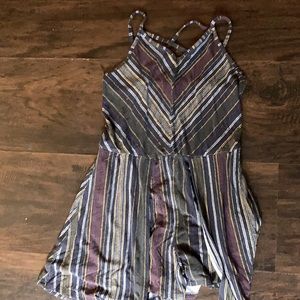 Target Purple/Blue Striped Romper Girls